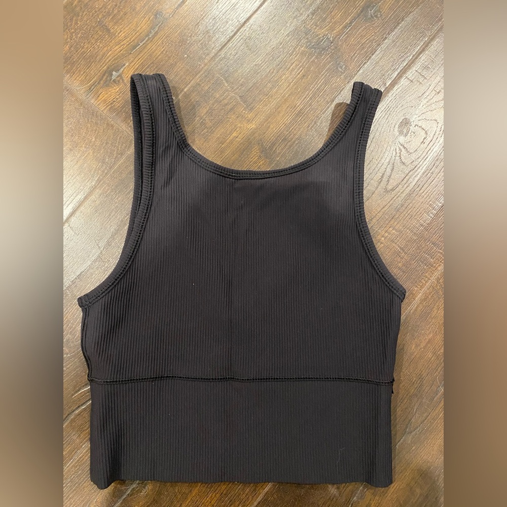 Lululemon Black Pivot Ribbed Tank Top